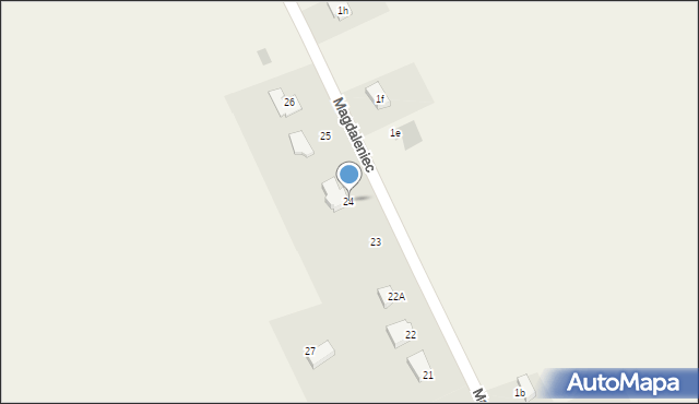 Magdaleniec, Magdaleniec, 24, mapa Magdaleniec