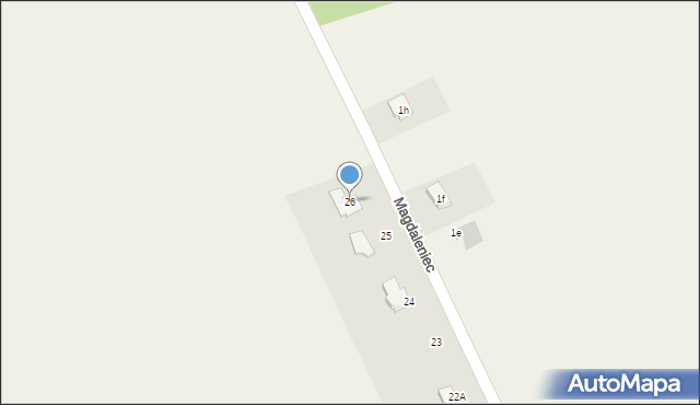 Magdaleniec, Magdaleniec, 26, mapa Magdaleniec
