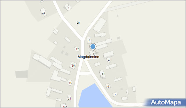 Magdaleniec, Magdaleniec, 3, mapa Magdaleniec