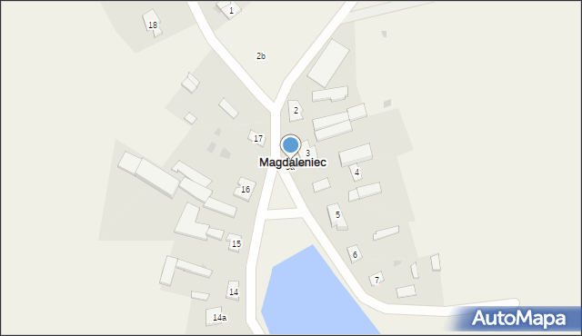 Magdaleniec, Magdaleniec, 3a, mapa Magdaleniec