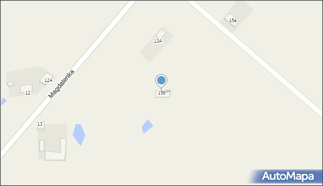 Magdalenka, Magdalenka, 13b, mapa Magdalenka