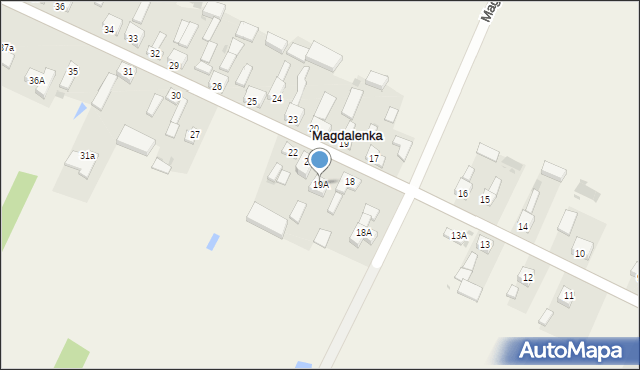 Magdalenka, Magdalenka, 19A, mapa Magdalenka