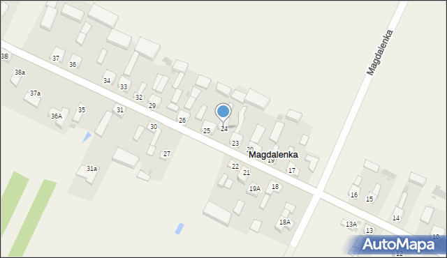 Magdalenka, Magdalenka, 24, mapa Magdalenka