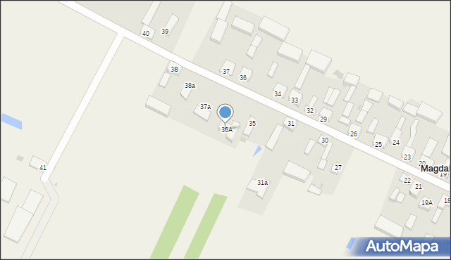 Magdalenka, Magdalenka, 36A, mapa Magdalenka