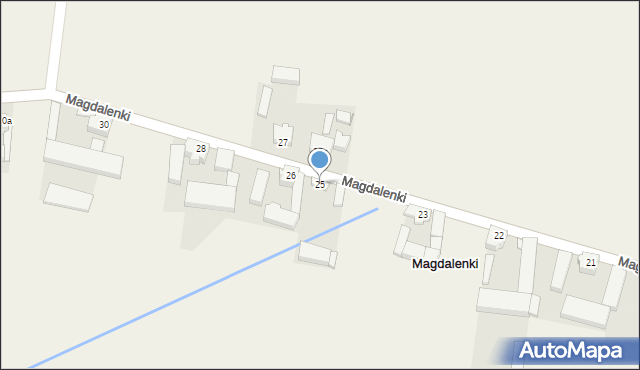 Magdalenki, Magdalenki, 25, mapa Magdalenki