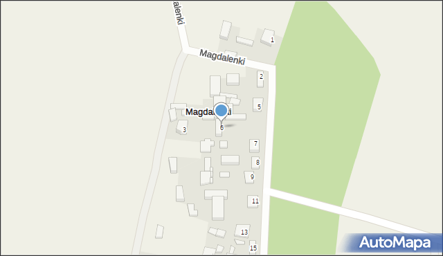 Magdalenki, Magdalenki, 6, mapa Magdalenki