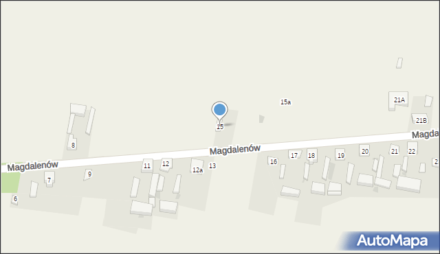 Magdalenów, Magdalenów, 15, mapa Magdalenów