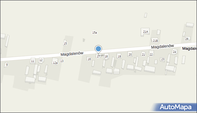 Magdalenów, Magdalenów, 17, mapa Magdalenów