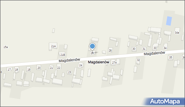 Magdalenów, Magdalenów, 26, mapa Magdalenów