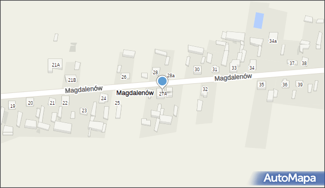 Magdalenów, Magdalenów, 27A, mapa Magdalenów