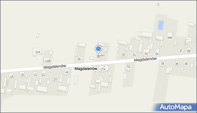 Magdalenów, Magdalenów, 28, mapa Magdalenów