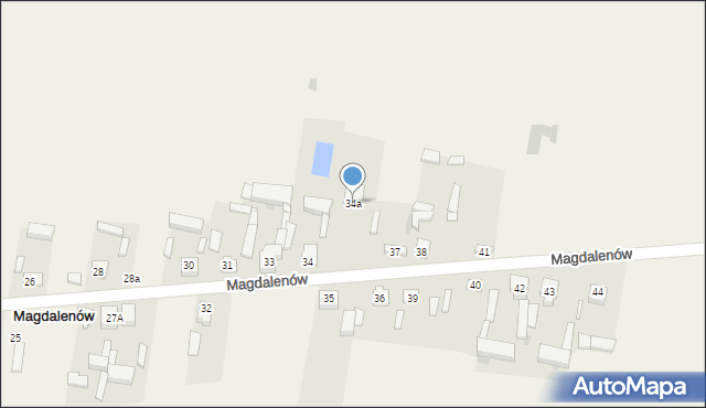 Magdalenów, Magdalenów, 34a, mapa Magdalenów