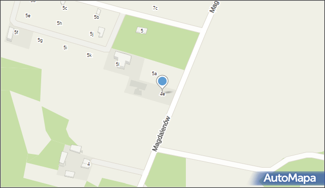 Magdalenów, Magdalenów, 4e, mapa Magdalenów