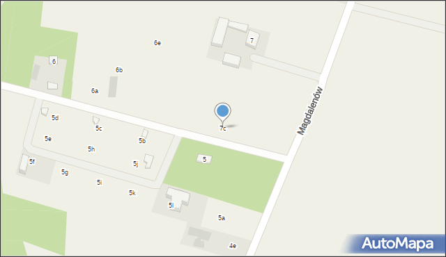 Magdalenów, Magdalenów, 7c, mapa Magdalenów