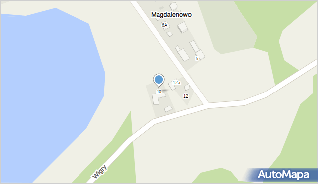 Magdalenowo, Magdalenowo, 10, mapa Magdalenowo