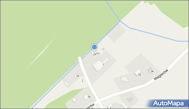 Magierów, Magierów, 1A, mapa Magierów