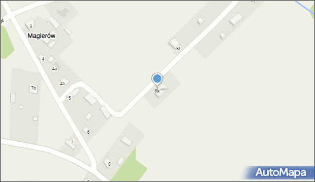Magierów, Magierów, 8a, mapa Magierów