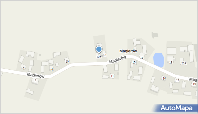 Magierów, Magierów, 12a, mapa Magierów