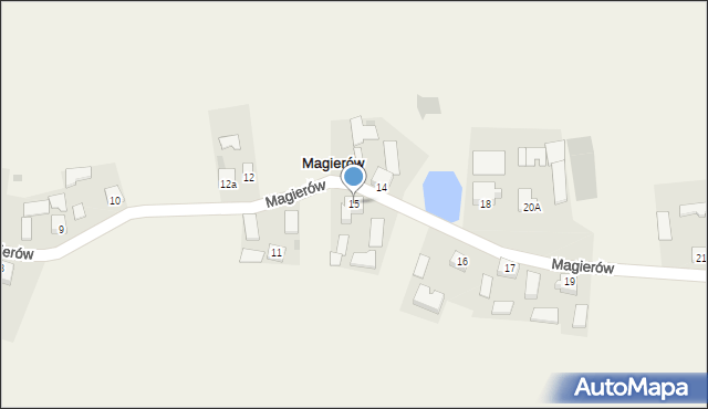 Magierów, Magierów, 15, mapa Magierów