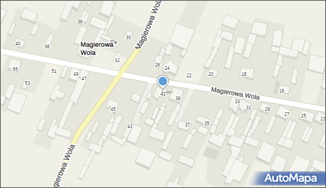 Magierowa Wola, Magierowa Wola, 41, mapa Magierowa Wola