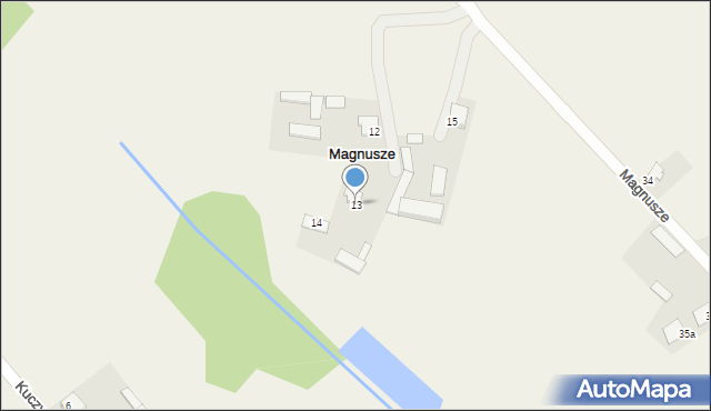 Magnusze, Magnusze, 13, mapa Magnusze