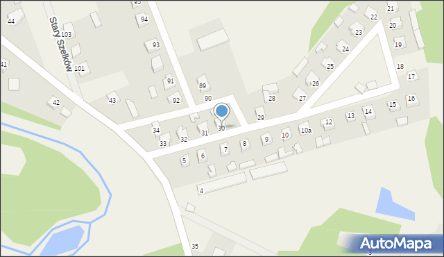 Magnuszew Duży, Magnuszew Duży, 30, mapa Magnuszew Duży