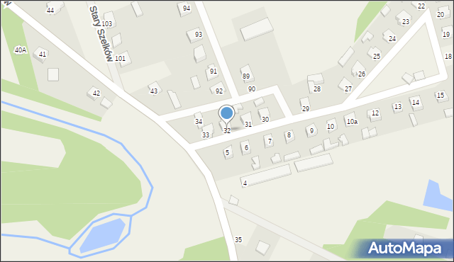 Magnuszew Duży, Magnuszew Duży, 32, mapa Magnuszew Duży