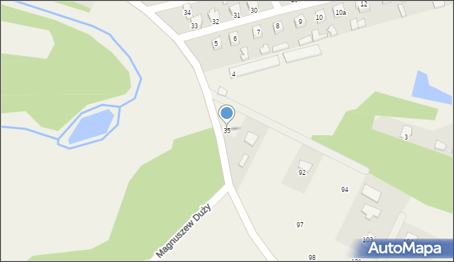 Magnuszew Duży, Magnuszew Duży, 35, mapa Magnuszew Duży