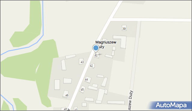 Magnuszew Duży, Magnuszew Duży, 41, mapa Magnuszew Duży