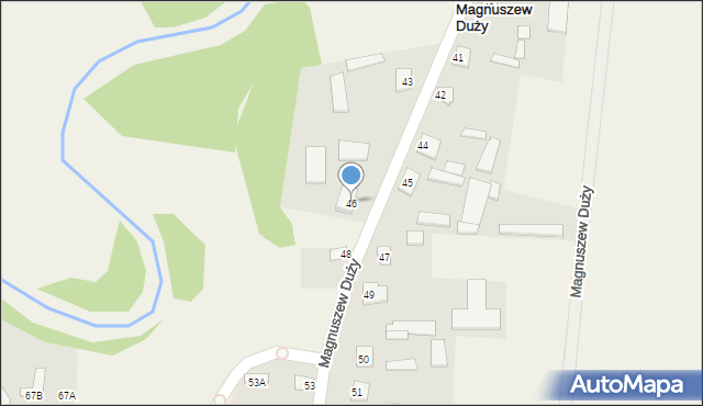 Magnuszew Duży, Magnuszew Duży, 46, mapa Magnuszew Duży