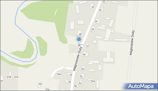 Magnuszew Duży, Magnuszew Duży, 48, mapa Magnuszew Duży