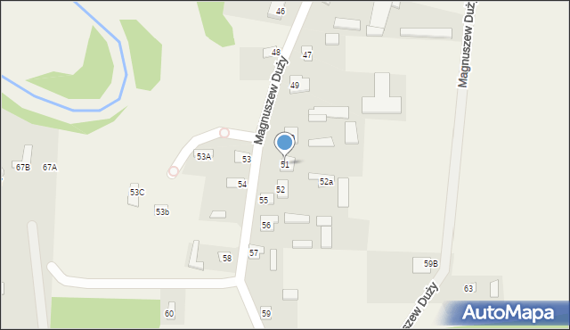 Magnuszew Duży, Magnuszew Duży, 51, mapa Magnuszew Duży