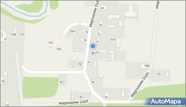 Magnuszew Duży, Magnuszew Duży, 56, mapa Magnuszew Duży