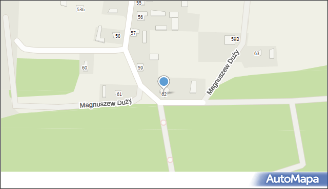 Magnuszew Duży, Magnuszew Duży, 62, mapa Magnuszew Duży