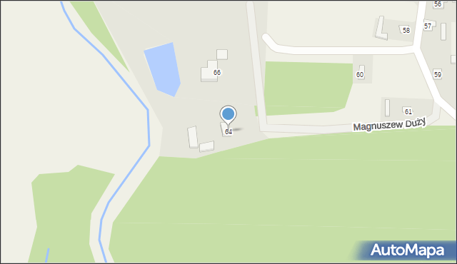 Magnuszew Duży, Magnuszew Duży, 64, mapa Magnuszew Duży