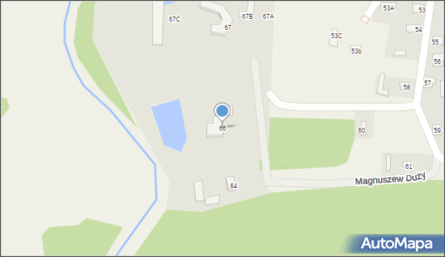 Magnuszew Duży, Magnuszew Duży, 66, mapa Magnuszew Duży
