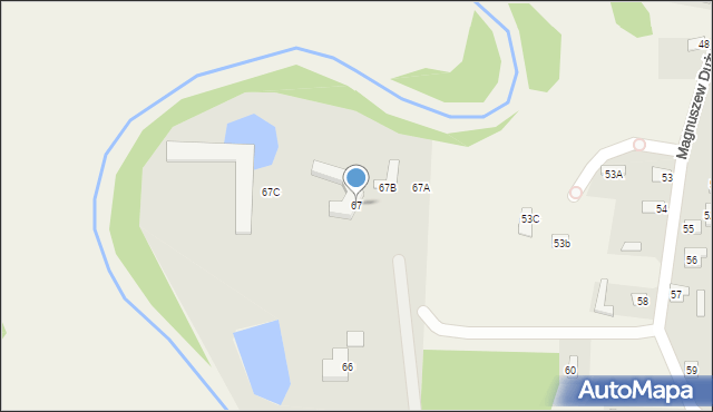 Magnuszew Duży, Magnuszew Duży, 67, mapa Magnuszew Duży