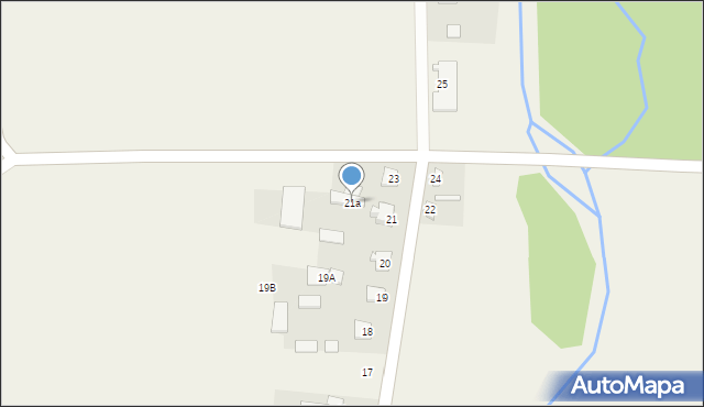 Magnuszew Mały, Magnuszew Mały, 21a, mapa Magnuszew Mały