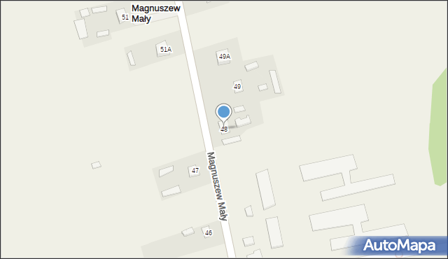 Magnuszew Mały, Magnuszew Mały, 48, mapa Magnuszew Mały