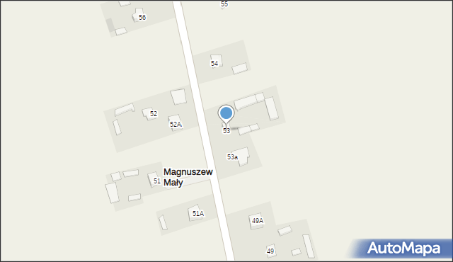 Magnuszew Mały, Magnuszew Mały, 53, mapa Magnuszew Mały