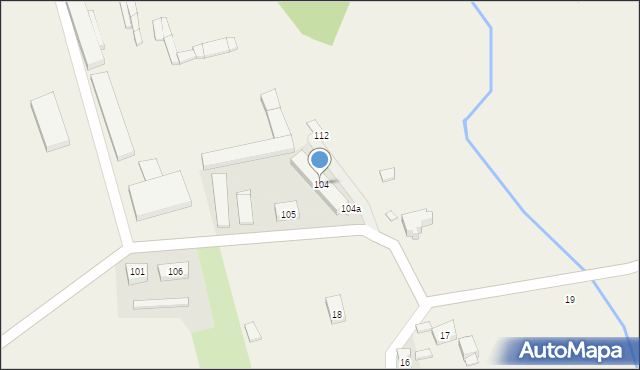 Magnuszewice, Magnuszewice, 104, mapa Magnuszewice
