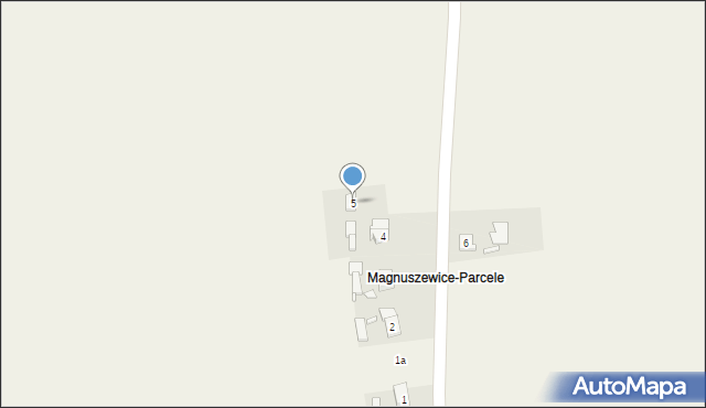 Magnuszewice, Magnuszewice, 5, mapa Magnuszewice