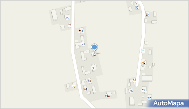 Magnuszewice, Magnuszewice, 72, mapa Magnuszewice