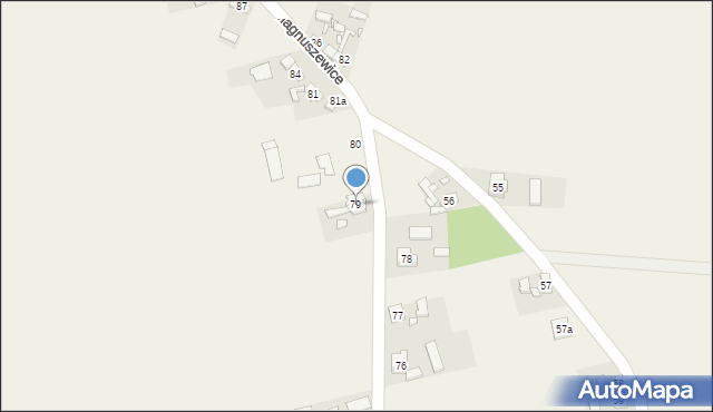 Magnuszewice, Magnuszewice, 79, mapa Magnuszewice