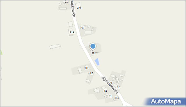 Magnuszewice, Magnuszewice, 89, mapa Magnuszewice