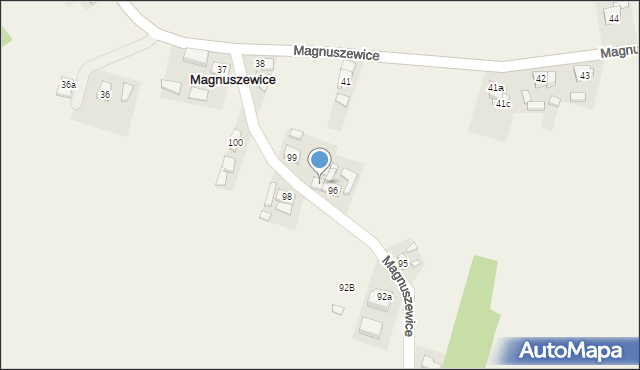Magnuszewice, Magnuszewice, 97, mapa Magnuszewice