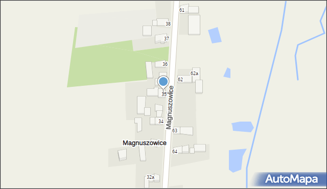 Magnuszowice, Magnuszowice, 35, mapa Magnuszowice