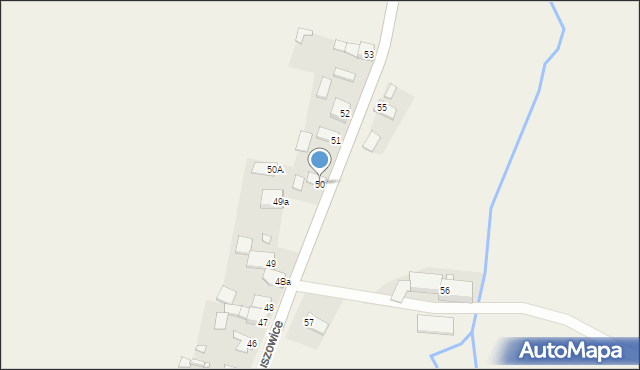 Magnuszowice, Magnuszowice, 50, mapa Magnuszowice