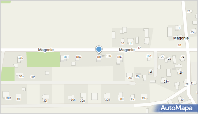 Magonie, Magonie, 18E, mapa Magonie