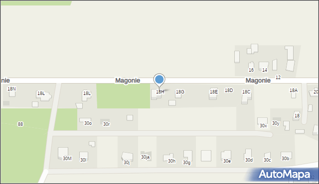 Magonie, Magonie, 18H, mapa Magonie